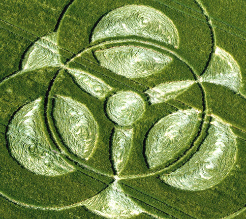 New Farm, Wiltshire crop circle, aerial photo 14
