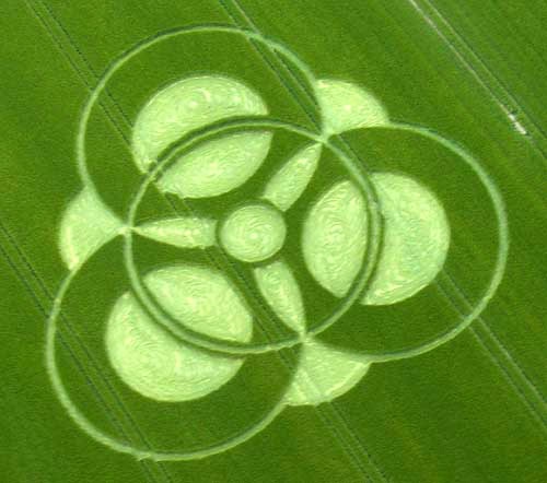 New Farm, Wiltshire crop circle, aerial photo 10