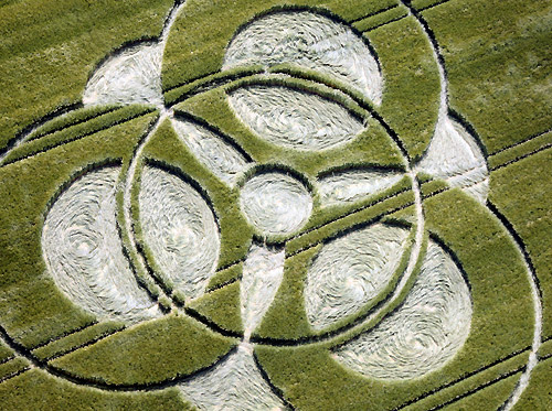 New Farm, Wiltshire crop circle, aerial photo 4
