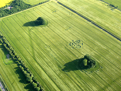 New Farm, Wiltshire crop circle, aerial photo 3