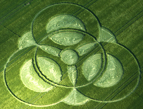 New Farm, Wiltshire crop circle, aerial photo 6