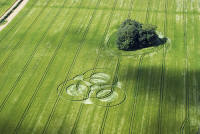 New Farm, Wiltshire crop circle, aerial photo 7