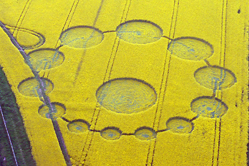 Peaks Down, Wiltshire crop circle, aerial photo 3