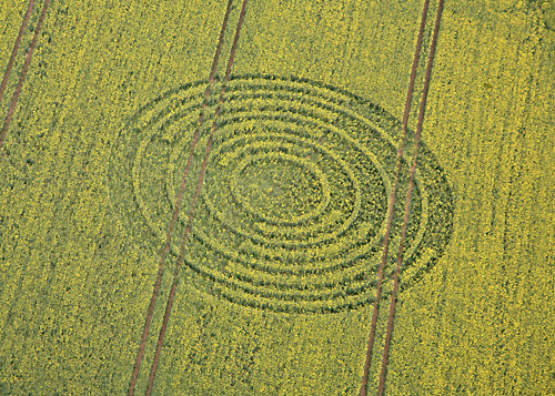 The Ridgeway, Wiltshire crop circle, aerial photo 2
