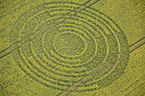 The Ridgeway, Wiltshire crop circle, aerial photo 3