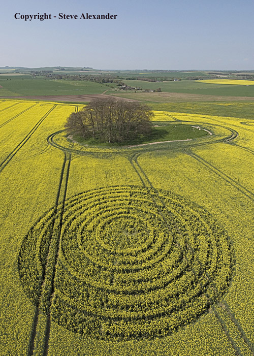 The Ridgeway, Wiltshire crop circle, aerial photo 5