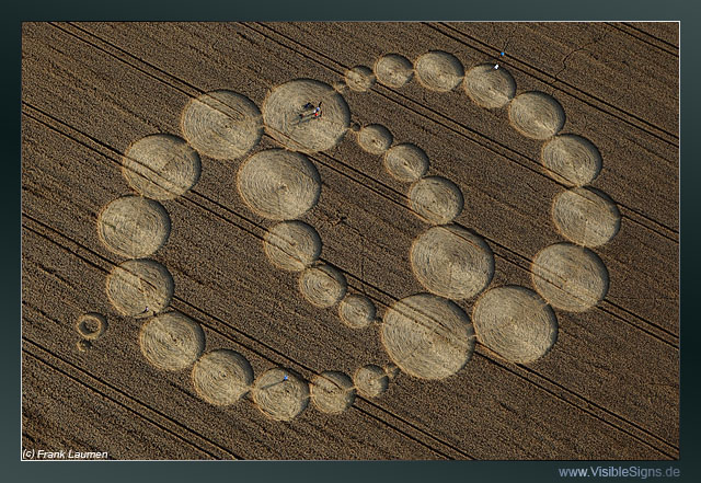 Rollright Stone Circle, Oxfordshire crop circle, aerial photo 6
