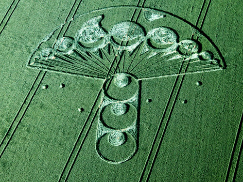 Rough Hill, Wiltshire crop circle, aerial photo 8