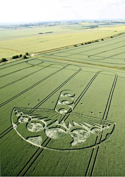 Rough Hill, Wiltshire crop circle, aerial photo 6
