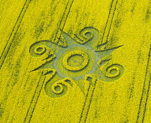 Roundway Hill (2), Wiltshire crop circle, aerial photo 3