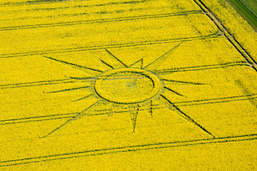 Rutlands Farm, Wiltshire crop circle, aerial photo 4