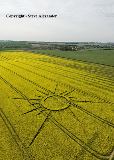 Rutlands Farm, Wiltshire crop circle, aerial photo 3