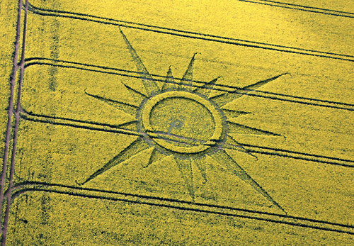 Rutlands Farm, Wiltshire crop circle, aerial photo 5