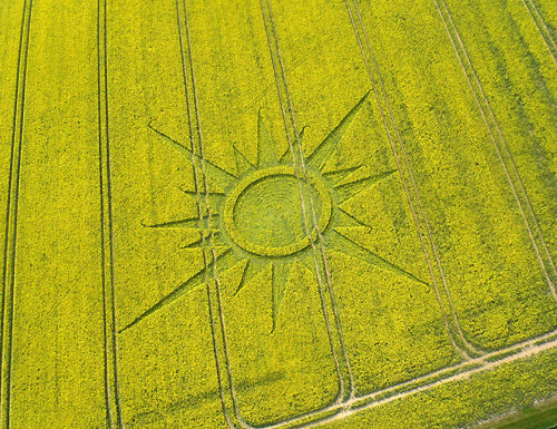 Rutlands Farm, Wiltshire crop circle, aerial photo 7