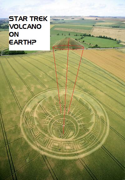 Silbury Hill, Wiltshire crop circle, aerial photo 9