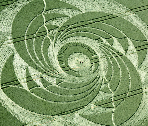 Tawsmead Copse, Wiltshire crop circle, aerial photo 11