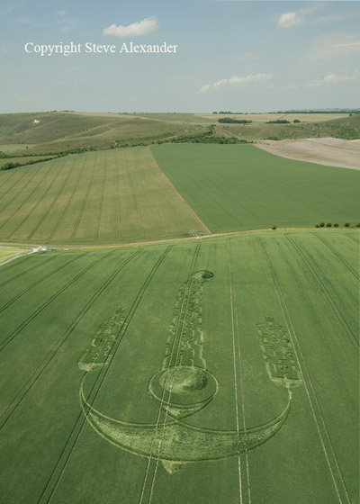 South Field, Wiltshire crop circle, aerial photo 7