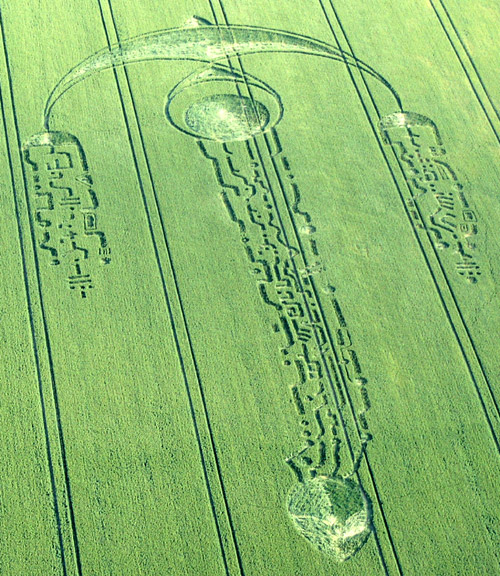 South Field, Wiltshire crop circle, aerial photo 2