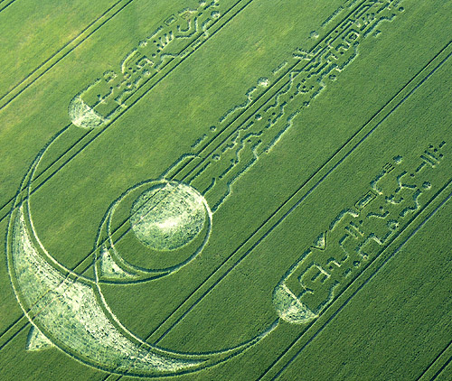 South Field, Wiltshire crop circle, aerial photo 3
