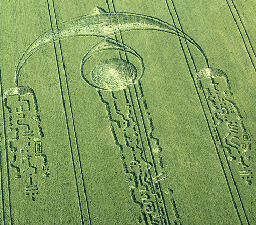 South Field, Wiltshire crop circle, aerial photo 4