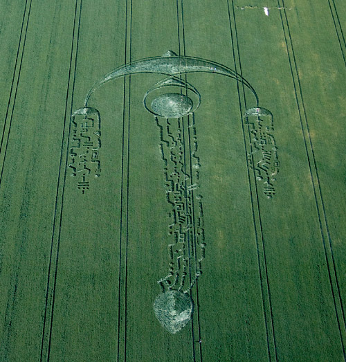 South Field, Wiltshire crop circle, aerial photo 12