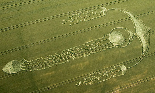 South Field, Wiltshire crop circle, aerial photo 11