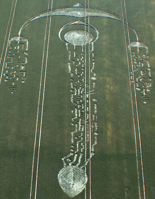 South Field, Wiltshire crop circle, aerial photo 10