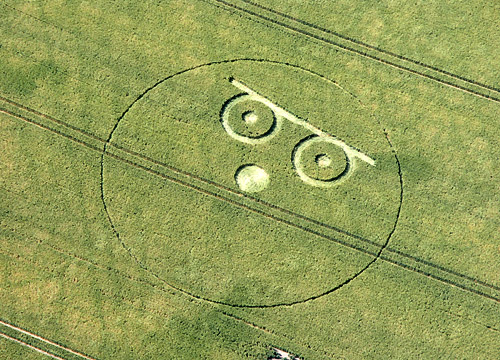 Milk Hill (6), Wiltshire crop circle, aerial photo 10