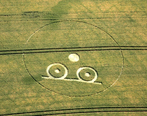 Milk Hill (6), Wiltshire crop circle, aerial photo 11