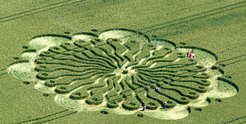 Waden Hill (2), Wiltshire crop circle, aerial photo 8