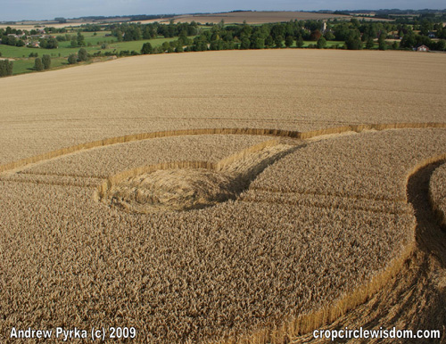 Waden Hill (3), Wiltshire crop circle, aerial photo 8