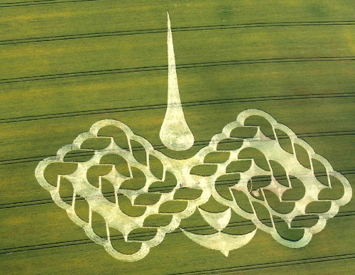 West Down Gallops, Wiltshire crop circle, aerial photo 5