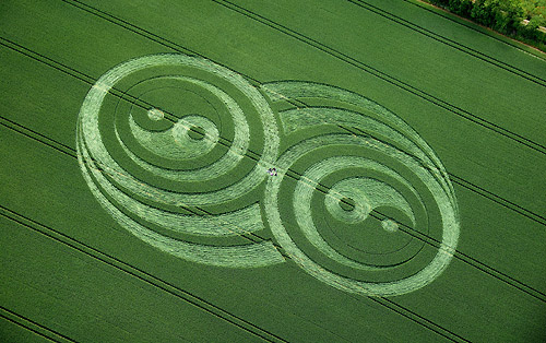 East Kennett, Wiltshire crop circle, aerial photo 13