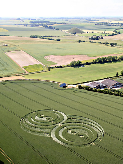 East Kennett, Wiltshire crop circle, aerial photo 8