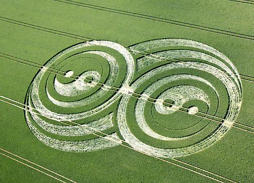 East Kennett, Wiltshire crop circle, aerial photo 6