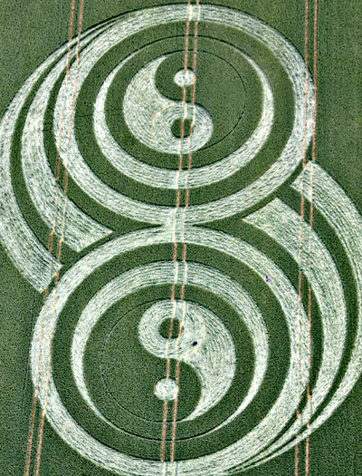 East Kennett, Wiltshire crop circle, aerial photo 5