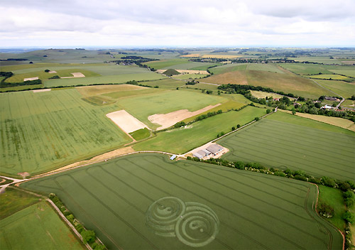 East Kennett, Wiltshire crop circle, aerial photo 12