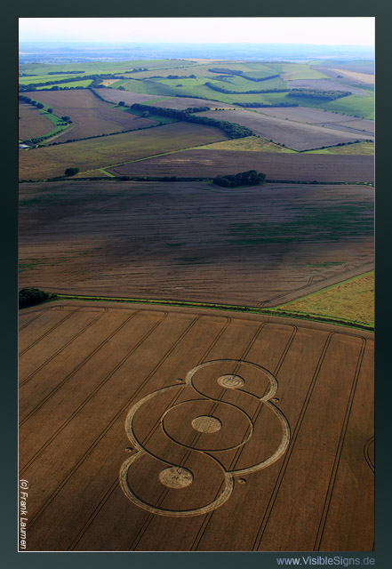 West Overton, Wiltshire crop circle, aerial photo 15