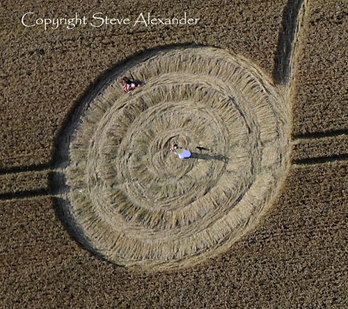 West Overton, Wiltshire crop circle, aerial photo 12