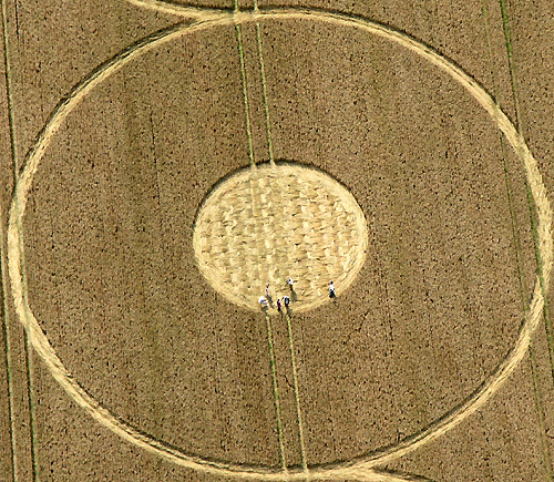 West Overton, Wiltshire crop circle, aerial photo 3