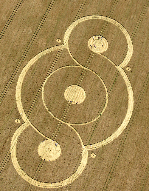 West Overton, Wiltshire crop circle, aerial photo 2