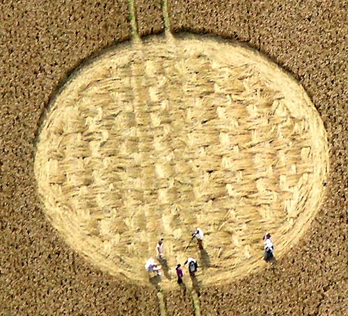 West Overton, Wiltshire crop circle, aerial photo 6
