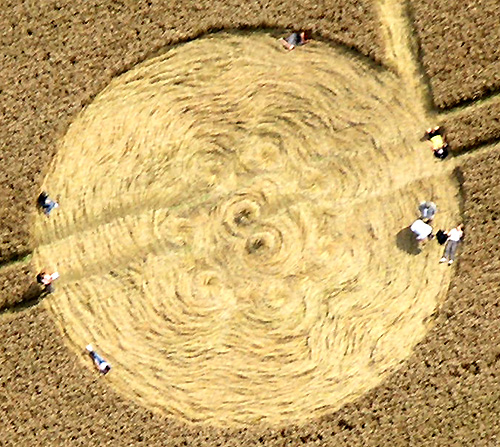 West Overton, Wiltshire crop circle, aerial photo 7