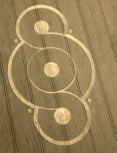 West Overton, Wiltshire crop circle, aerial photo 9