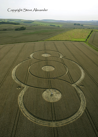 West Overton, Wiltshire crop circle, aerial photo 11