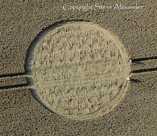 West Overton, Wiltshire crop circle, aerial photo 13