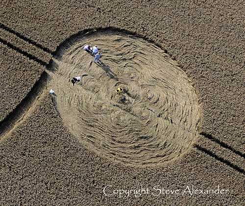 West Overton, Wiltshire crop circle, aerial photo 14
