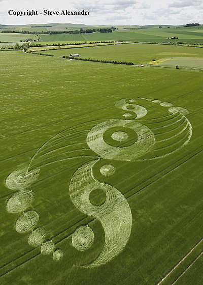 Windmill Hill, Wiltshire crop circle, aerial photo 3
