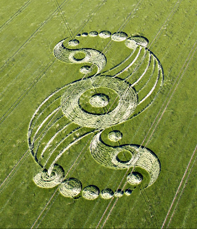 Windmill Hill, Wiltshire crop circle, aerial photo 5