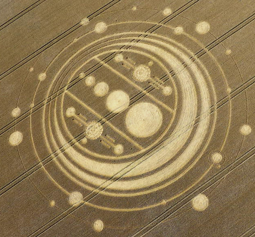 Windmill Hill, Wiltshire crop circle, aerial photo 7